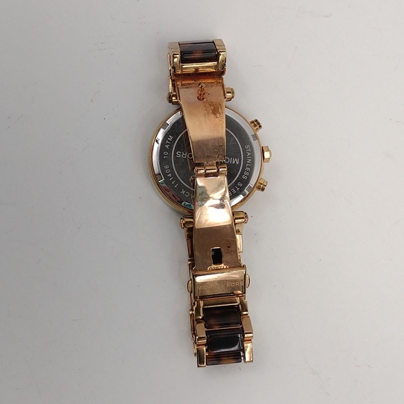 Michael Kors Parker Tortoise Acetate Watch - Picture 6 of 13